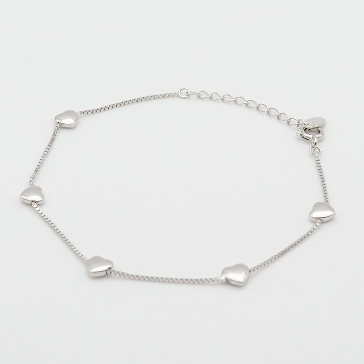 heart charm bracelet【在庫わずか】