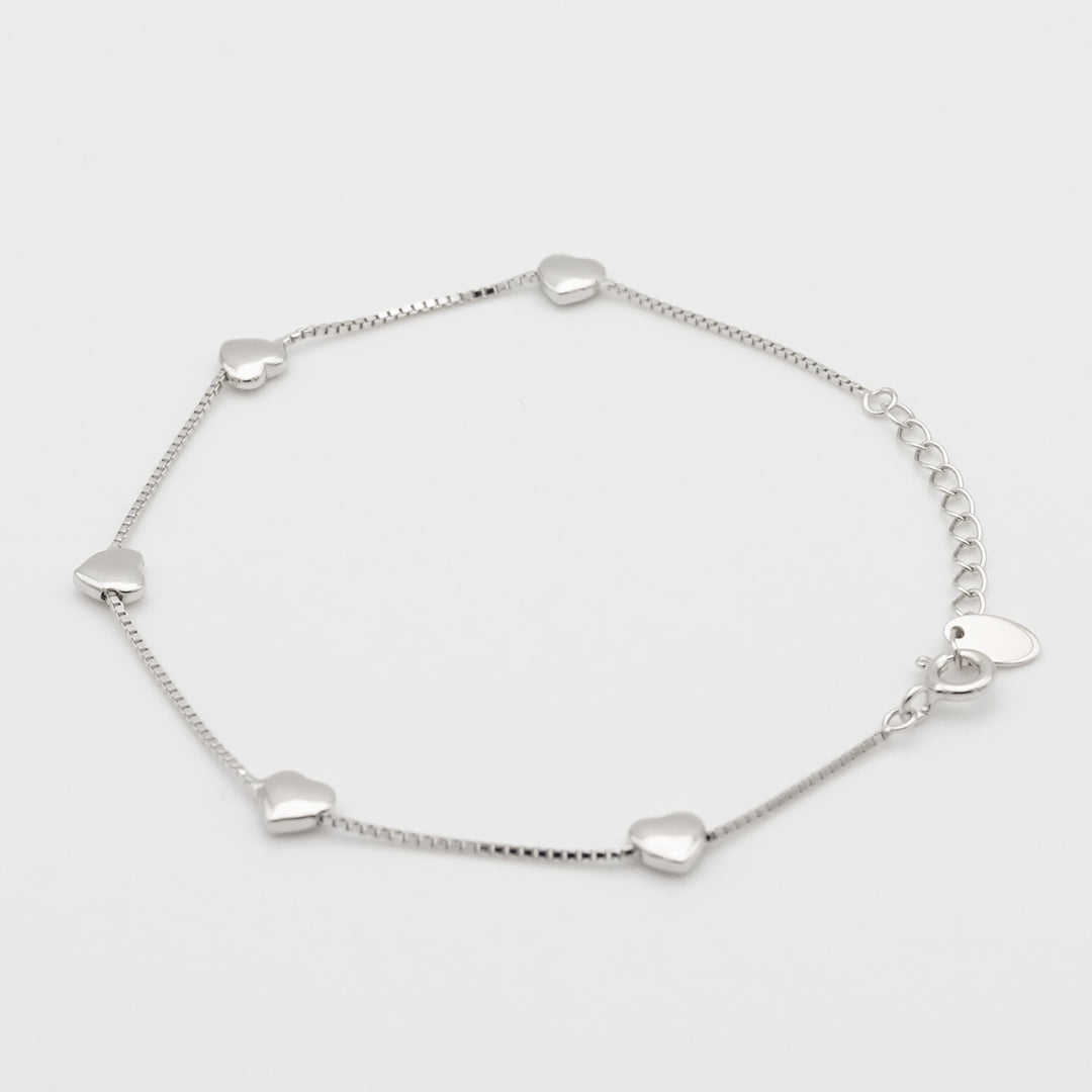 heart charm bracelet【在庫わずか】