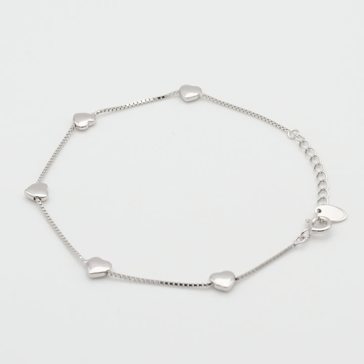 heart charm bracelet【在庫わずか】