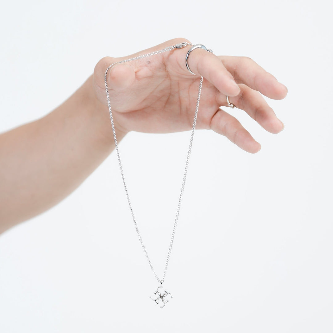 Cross logo necklace