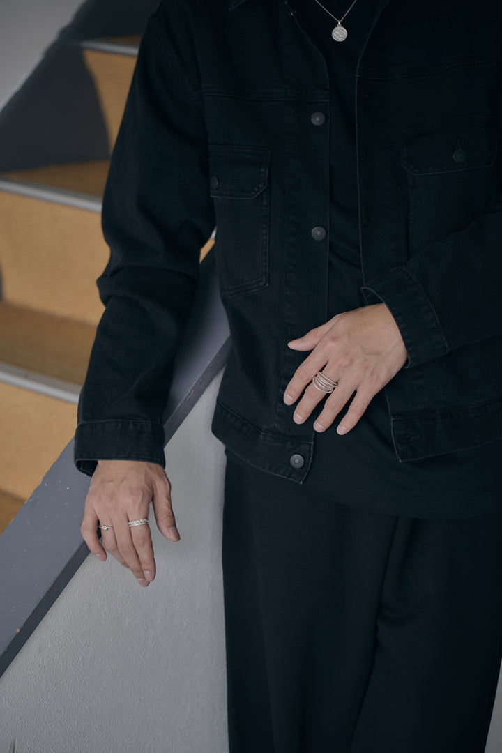 multi layered chunky ring