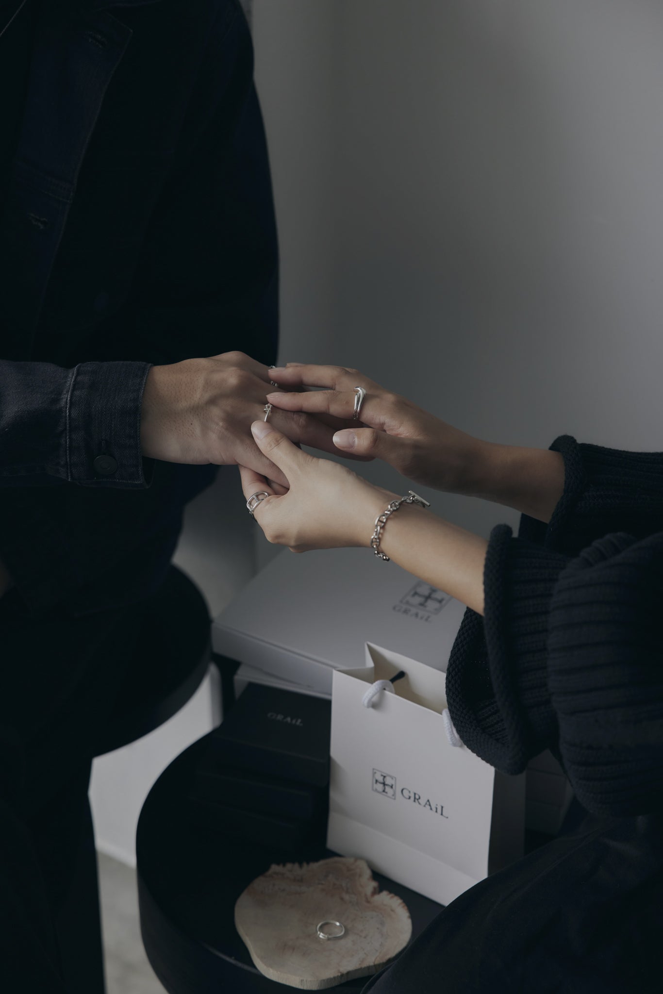 Pair Item】Chaine bracelet & Lily Chaine bracelet［SILVER925