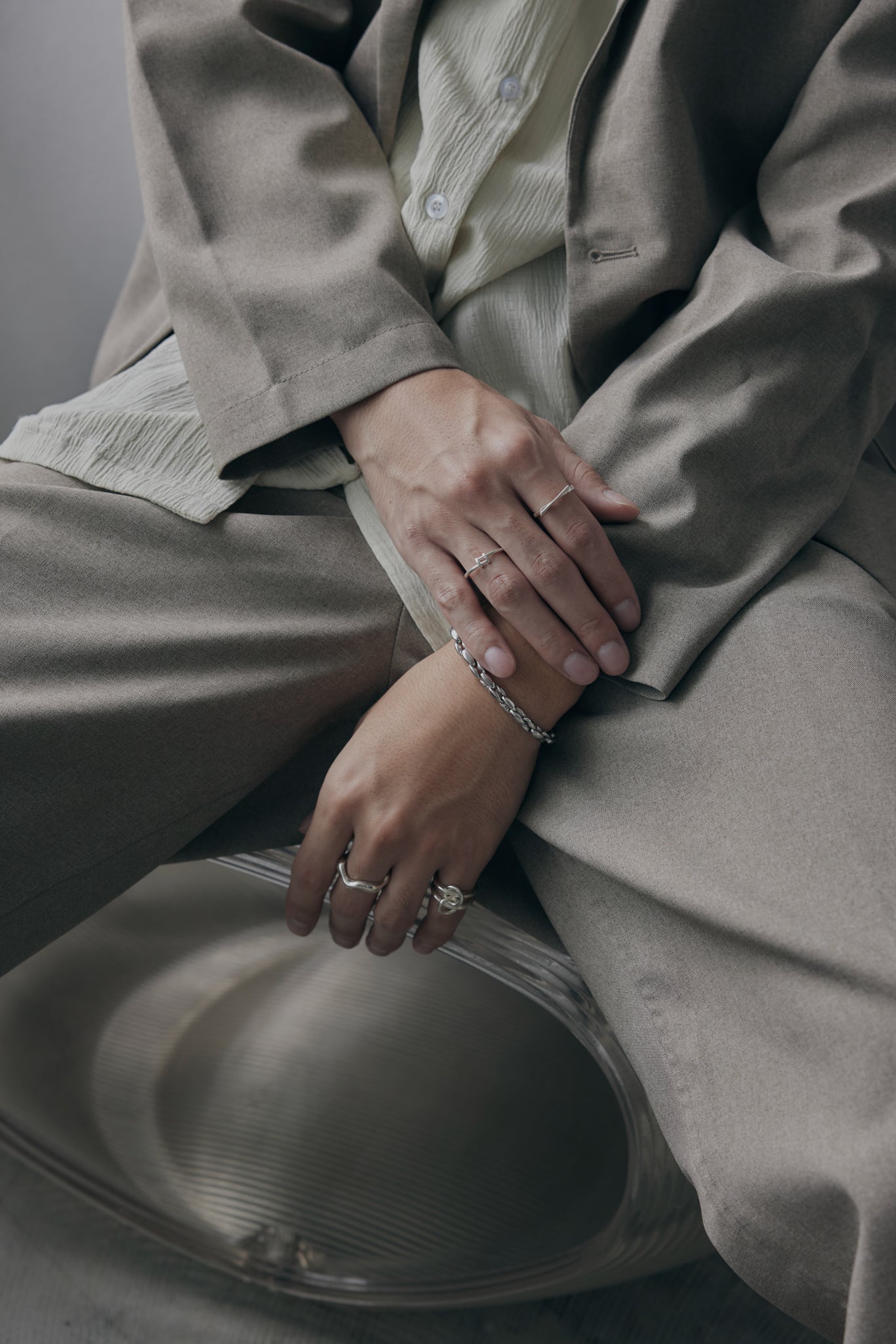 SILVER925 OVAL LINK BRACELET/シルバー/ブレスレット SILVER925 OVAL LINK BRACELET/シルバー/ブレスレット