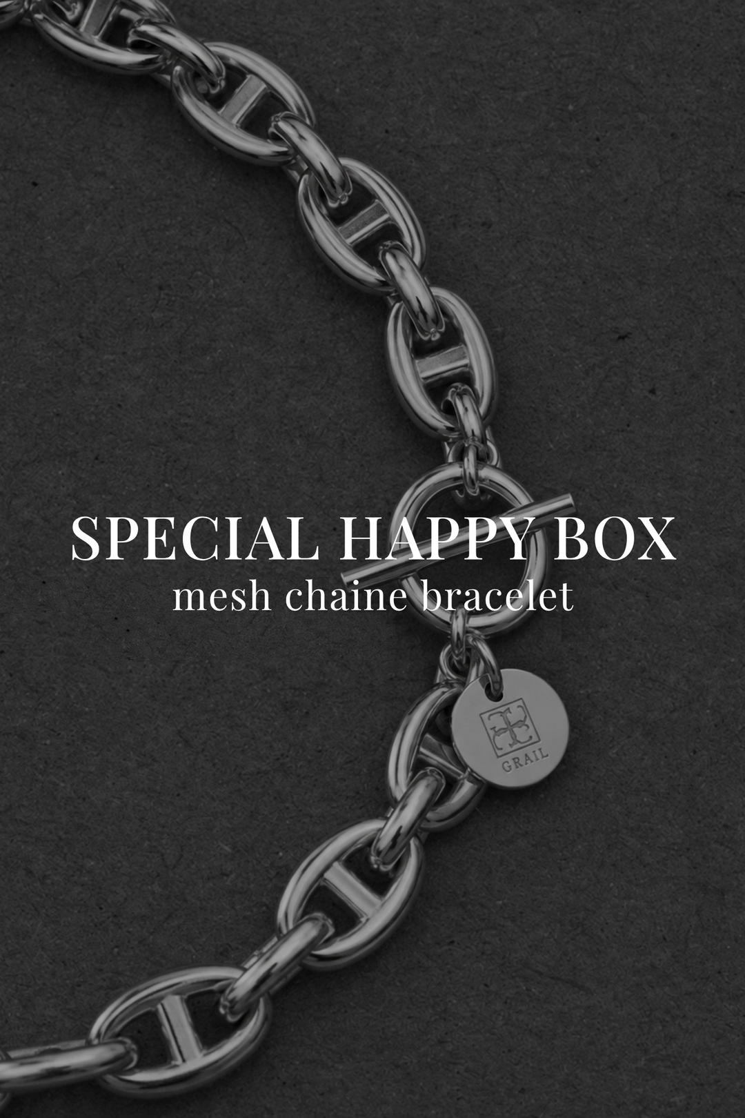 【HAPPY BOX】mesh chain bracelet
