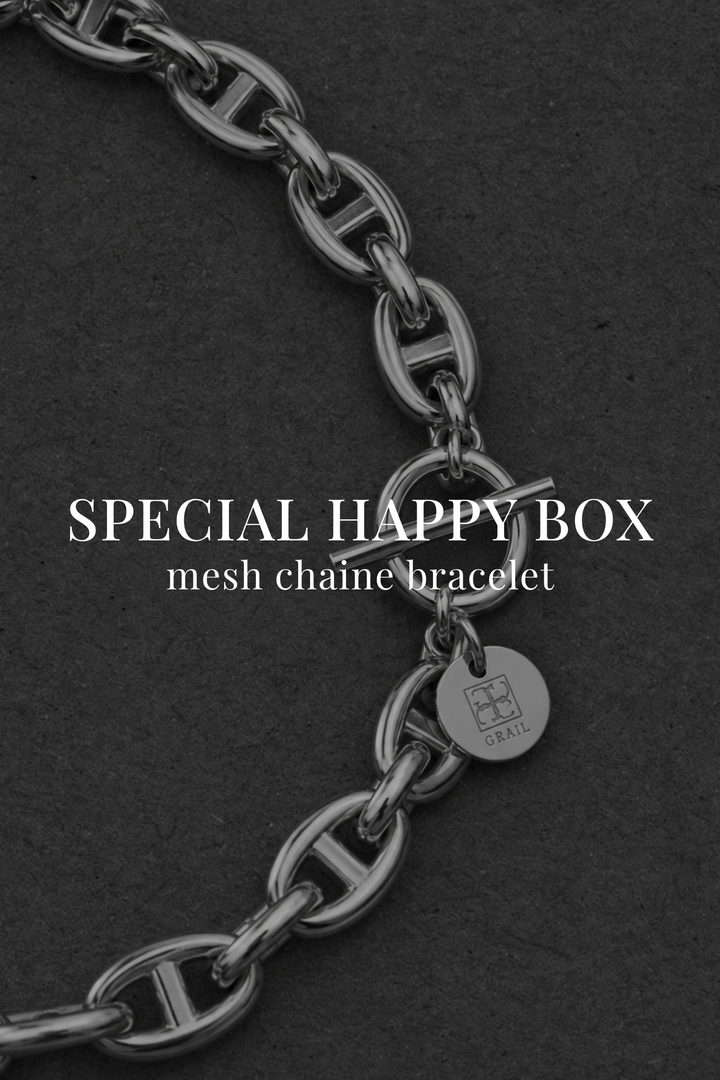 【HAPPY BOX】mesh chain bracelet