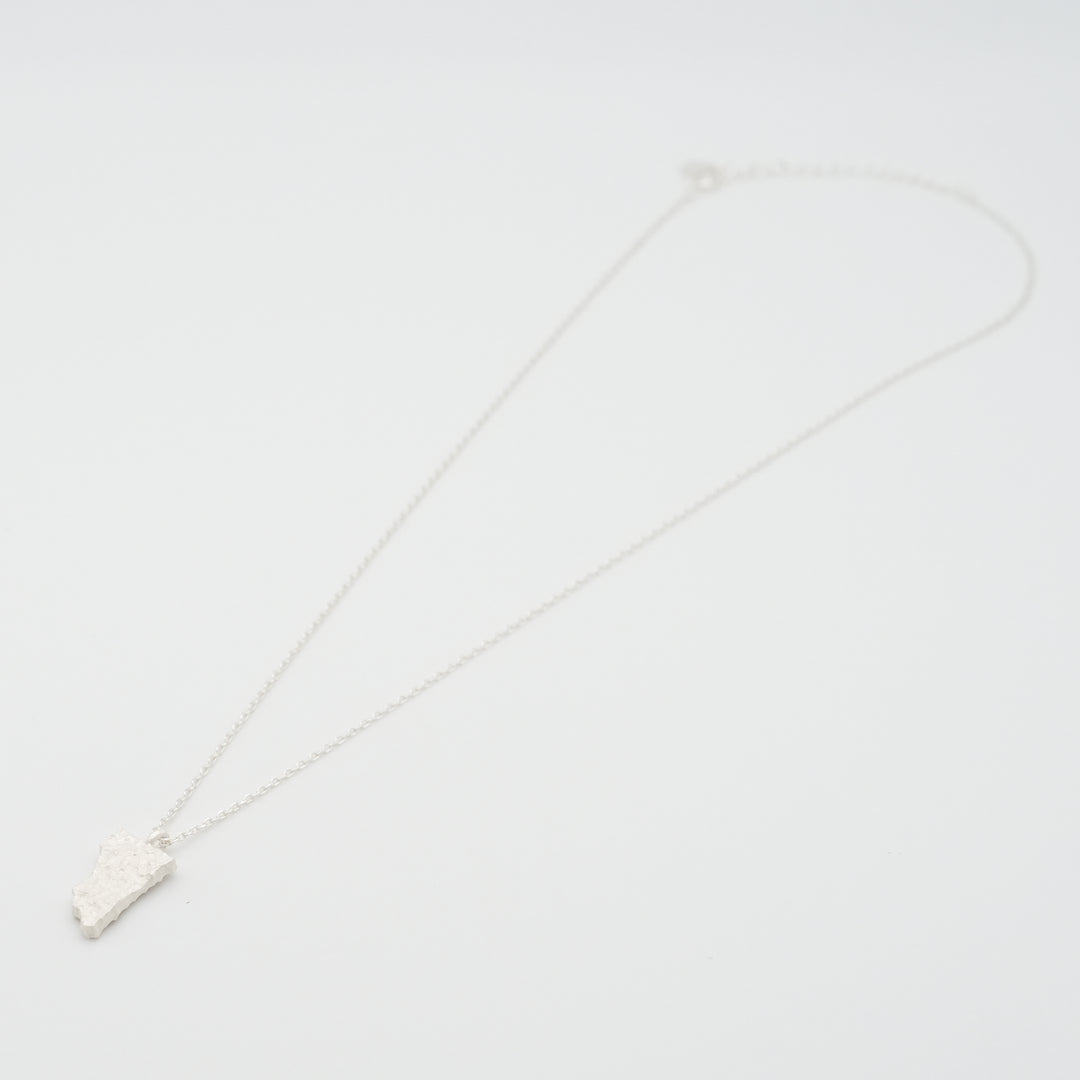 map shape necklace