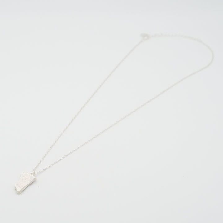 map shape necklace