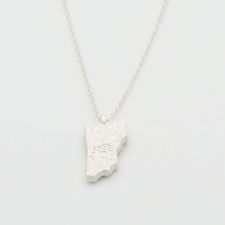 map shape necklace