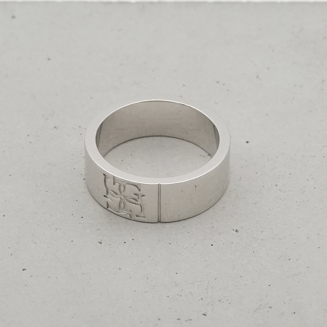 Cross logo ring 【SILVER logo】