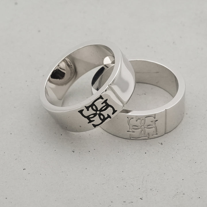 Cross logo ring 【SILVER logo】