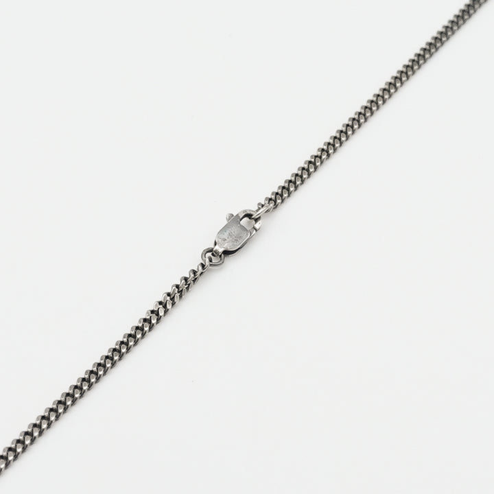 【在庫わずか】Cross Coin necklace 【SMOKED SILVER】