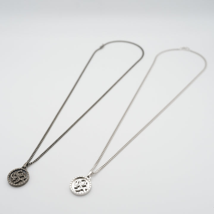 【在庫わずか】Cross Coin necklace 【SMOKED SILVER】