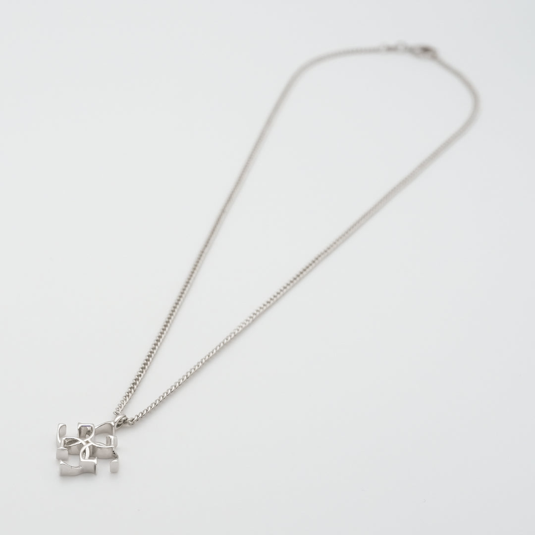 Cross logo necklace