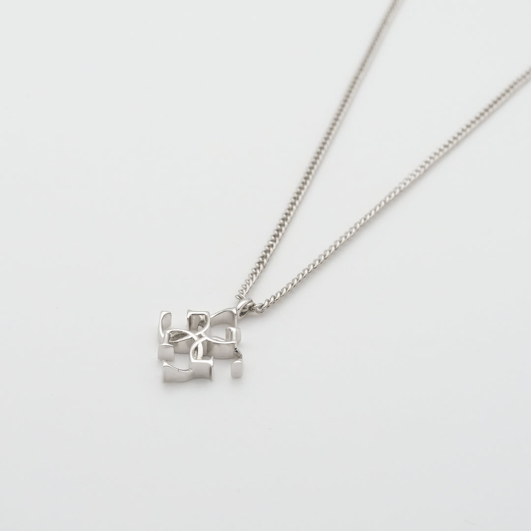 Cross logo necklace