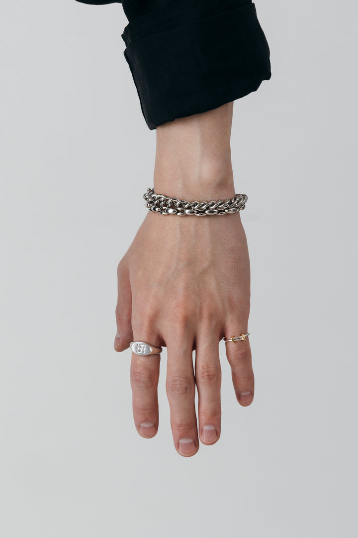 oval link bracelet【brass】