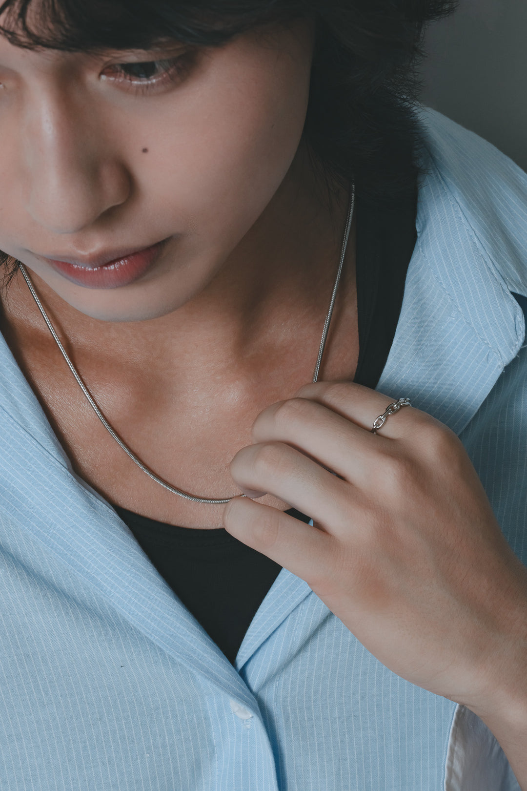 Linked chain ring【在庫わずか】
