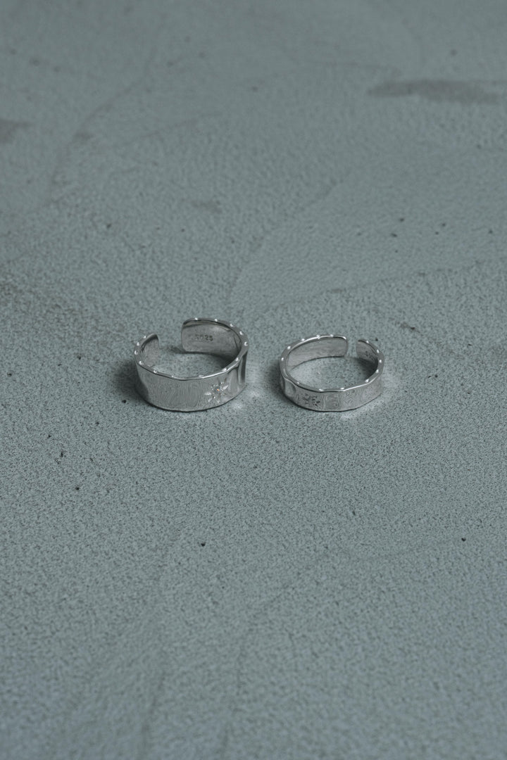 【Pair Item】Star signet ring