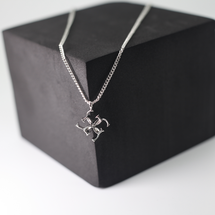 Cross logo necklace